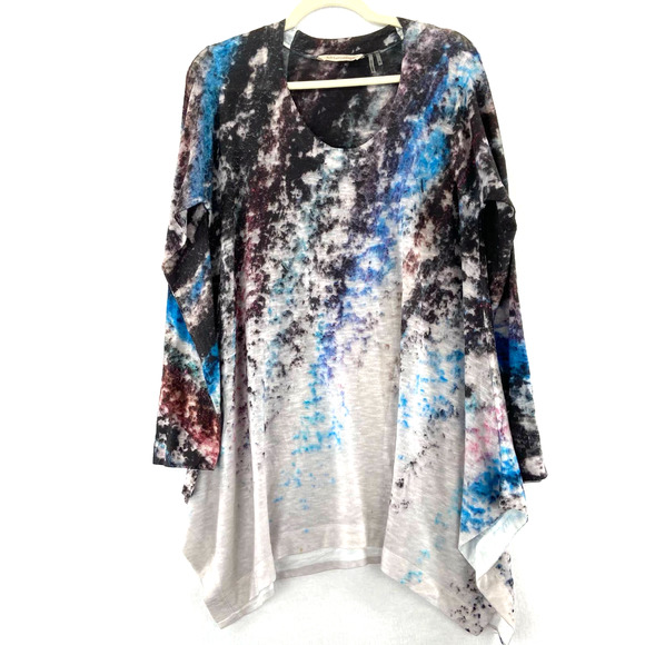 Soft Surroundings Sweaters - Soft Surroundings Blue Print Print Top Sz Medium